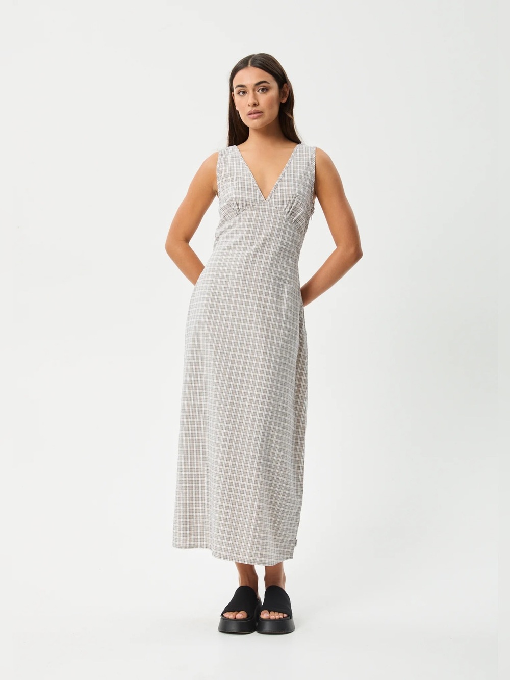 Afends TULLY SEERSUCKER MAXI DRESS